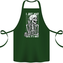 Teacher Ill Just Wait Teaching Maths Enlish Cotton Apron 100% Organic Forest Green
