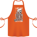 Teacher Ill Just Wait Teaching Maths Enlish Cotton Apron 100% Organic Orange