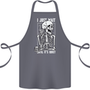 Teacher Ill Just Wait Teaching Maths Enlish Cotton Apron 100% Organic Steel