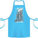 Teacher Ill Just Wait Teaching Maths Enlish Cotton Apron 100% Organic Turquoise