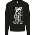 Teacher Ill Just Wait Teaching Maths Enlish Kids Sweatshirt Jumper Black