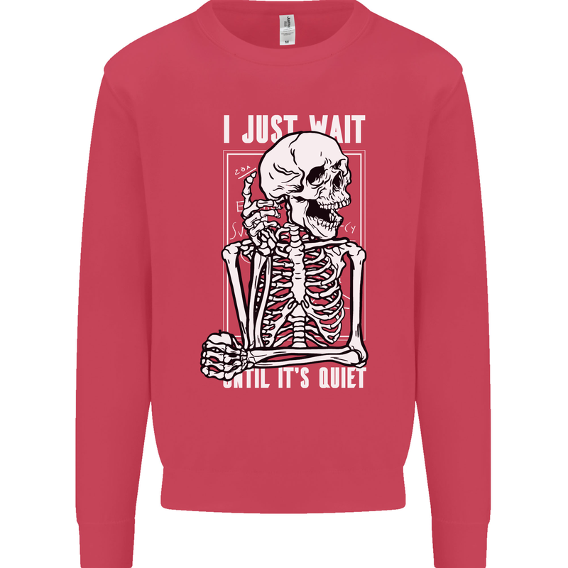 Teacher Ill Just Wait Teaching Maths Enlish Kids Sweatshirt Jumper Heliconia