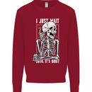 Teacher Ill Just Wait Teaching Maths Enlish Kids Sweatshirt Jumper Red
