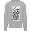 Teacher Ill Just Wait Teaching Maths Enlish Kids Sweatshirt Jumper Sports Grey