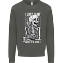Teacher Ill Just Wait Teaching Maths Enlish Kids Sweatshirt Jumper Storm Grey