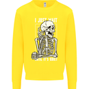 Teacher Ill Just Wait Teaching Maths Enlish Kids Sweatshirt Jumper Yellow