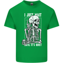 Teacher Ill Just Wait Teaching Maths Enlish Kids T-Shirt Childrens Irish Green