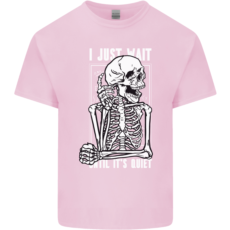 Teacher Ill Just Wait Teaching Maths Enlish Kids T-Shirt Childrens Light Pink