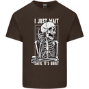 Teacher Ill Just Wait Teaching Maths Enlish Mens Cotton T-Shirt Tee Top Dark Chocolate