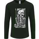 Teacher Ill Just Wait Teaching Maths Enlish Mens Long Sleeve T-Shirt Black