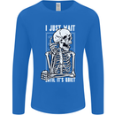 Teacher Ill Just Wait Teaching Maths Enlish Mens Long Sleeve T-Shirt Royal Blue