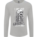 Teacher Ill Just Wait Teaching Maths Enlish Mens Long Sleeve T-Shirt Sports Grey