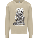 Teacher Ill Just Wait Teaching Maths Enlish Mens Sweatshirt Jumper Sand
