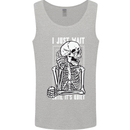 Teacher Ill Just Wait Teaching Maths Enlish Mens Vest Tank Top Sports Grey