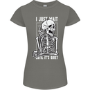 Teacher Ill Just Wait Teaching Maths Enlish Womens Petite Cut T-Shirt Charcoal