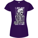 Teacher Ill Just Wait Teaching Maths Enlish Womens Petite Cut T-Shirt Purple