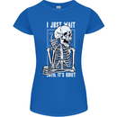Teacher Ill Just Wait Teaching Maths Enlish Womens Petite Cut T-Shirt Royal Blue