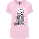 Teacher Ill Just Wait Teaching Maths Enlish Womens Wider Cut T-Shirt Light Pink