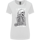 Teacher Ill Just Wait Teaching Maths Enlish Womens Wider Cut T-Shirt White
