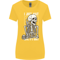 Teacher Ill Just Wait Teaching Maths Enlish Womens Wider Cut T-Shirt Yellow