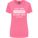 Teacher Love Them Return Funny Teaching Womens Wider Cut T-Shirt Azalea