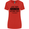 Teacher Love Them Return Funny Teaching Womens Wider Cut T-Shirt Red
