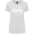 Teacher Love Them Return Funny Teaching Womens Wider Cut T-Shirt White