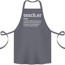 Teacher Maths English Science Sport Funny Cotton Apron 100% Organic Steel