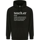 Teacher Maths English Science Sport Funny Mens 80% Cotton Hoodie Black