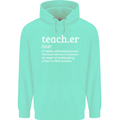 Teacher Maths English Science Sport Funny Mens 80% Cotton Hoodie Peppermint