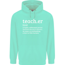 Teacher Maths English Science Sport Funny Mens 80% Cotton Hoodie Peppermint