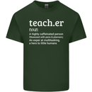 Teacher Maths English Science Sport Funny Mens Cotton T-Shirt Tee Top Forest Green