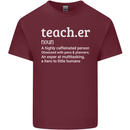 Teacher Maths English Science Sport Funny Mens Cotton T-Shirt Tee Top Maroon