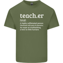 Teacher Maths English Science Sport Funny Mens Cotton T-Shirt Tee Top Military Green