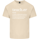 Teacher Maths English Science Sport Funny Mens Cotton T-Shirt Tee Top Natural