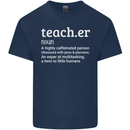 Teacher Maths English Science Sport Funny Mens Cotton T-Shirt Tee Top Navy Blue