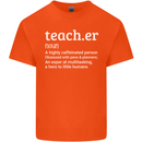 Teacher Maths English Science Sport Funny Mens Cotton T-Shirt Tee Top Orange