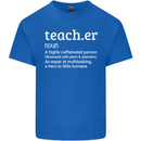 Teacher Maths English Science Sport Funny Mens Cotton T-Shirt Tee Top Royal Blue