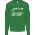 Teacher Maths English Science Sport Funny Mens Sweatshirt Jumper Irish Green
