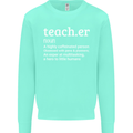 Teacher Maths English Science Sport Funny Mens Sweatshirt Jumper Peppermint
