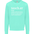Teacher Maths English Science Sport Funny Mens Sweatshirt Jumper Peppermint
