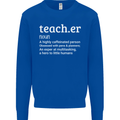 Teacher Maths English Science Sport Funny Mens Sweatshirt Jumper Royal Blue