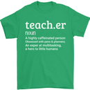Teacher Maths English Science Sport Funny Mens T-Shirt Cotton Gildan Irish Green