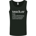 Teacher Maths English Science Sport Funny Mens Vest Tank Top Black