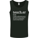 Teacher Maths English Science Sport Funny Mens Vest Tank Top Black