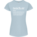 Teacher Maths English Science Sport Funny Womens Petite Cut T-Shirt Light Blue
