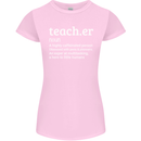 Teacher Maths English Science Sport Funny Womens Petite Cut T-Shirt Light Pink