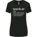 Teacher Maths English Science Sport Funny Womens Wider Cut T-Shirt Black