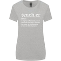 Teacher Maths English Science Sport Funny Womens Wider Cut T-Shirt Sports Grey