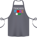 Teacher Mode Off Funny Teaching Holiday Cotton Apron 100% Organic Steel